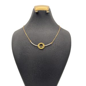 گردنبند طلا 18 عیار زنانه طرح جورجو آرمانی